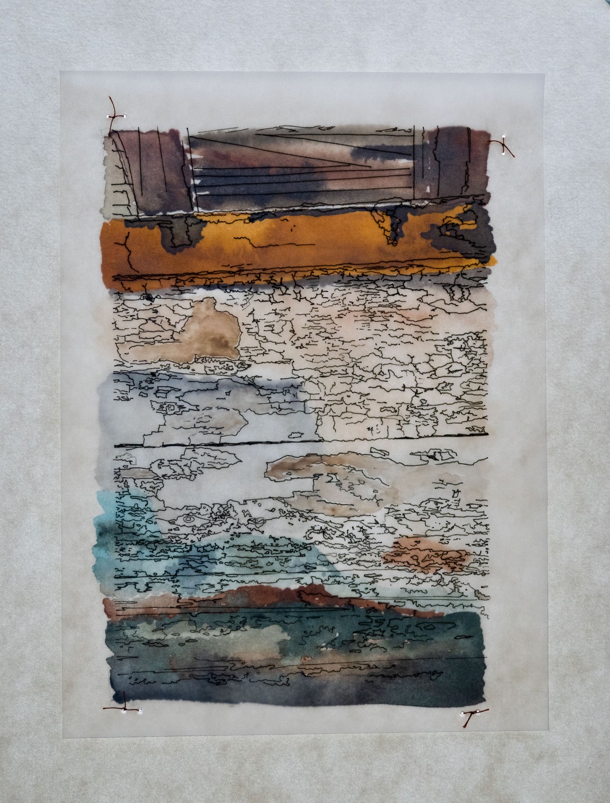 Aquarelle, crayon, papier calque, 14X10cm