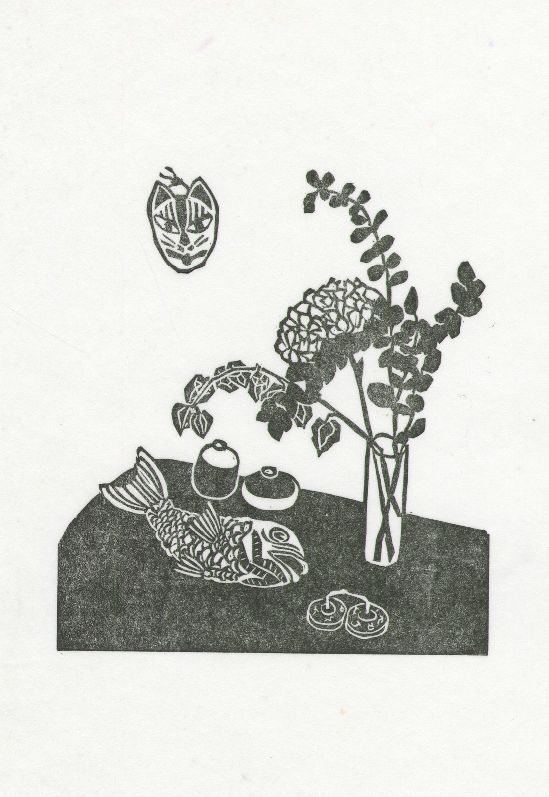 Linogravure, 12.5X15.5cm