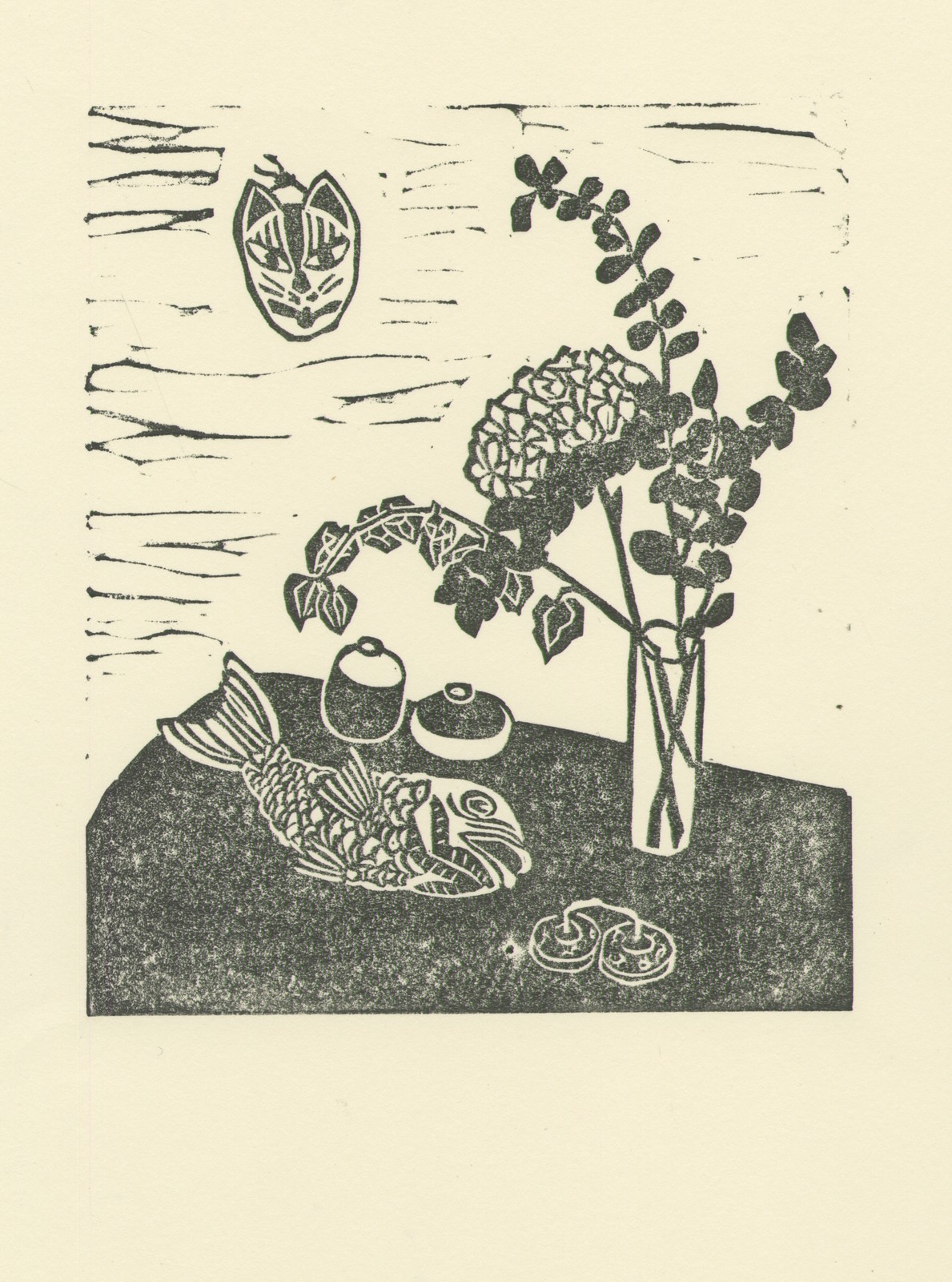Linogravure, 12.5X15.5cm